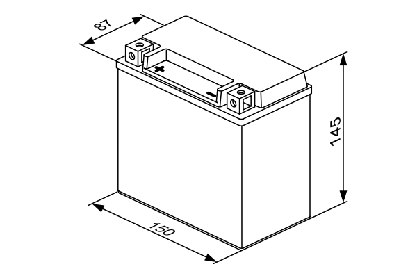 BOSCH 0 092 M60 180 M6 Starterbatterie