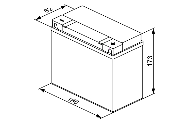 BOSCH 0 092 M60 450 M6 Starterbatterie