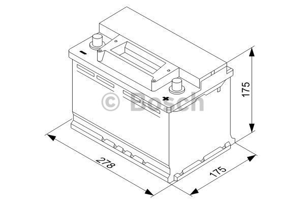 BOSCH 0 092 S30 070 Batteria avviamento