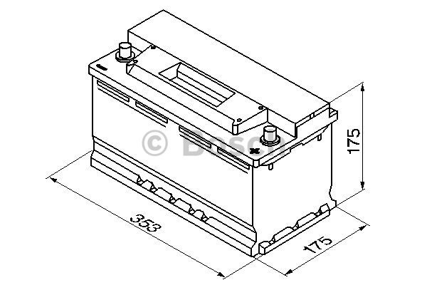 BOSCH 0 092 S30 120 Batteria avviamento