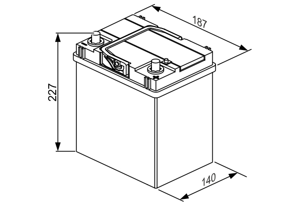 BOSCH 0 092 S40 180 Batteria avviamento