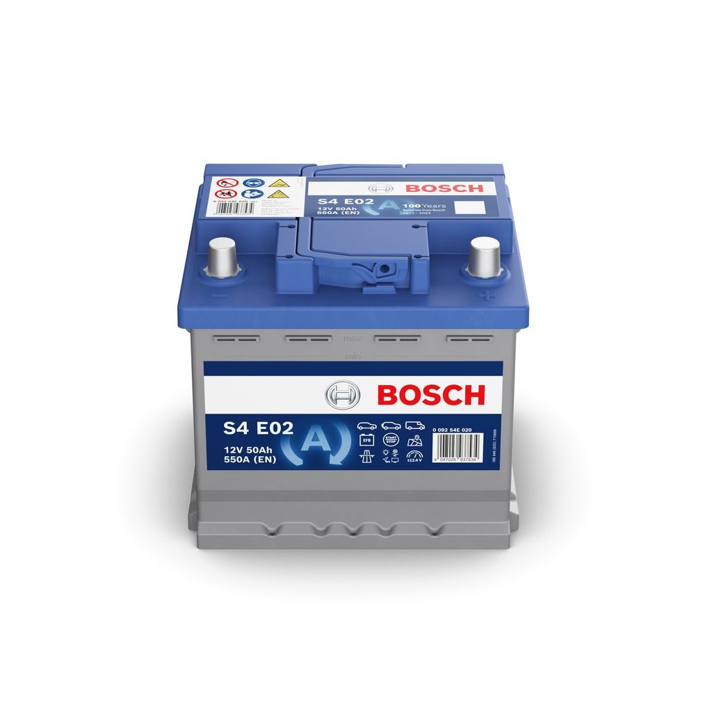 BOSCH 0 092 S4E 020 S4E EFB Starter Battery for AUDI CITROËN CUPRA DACIA FIAT FORD HYUNDAI KIA LANCIA OPEL PEUGEOT RENAULT SKODA