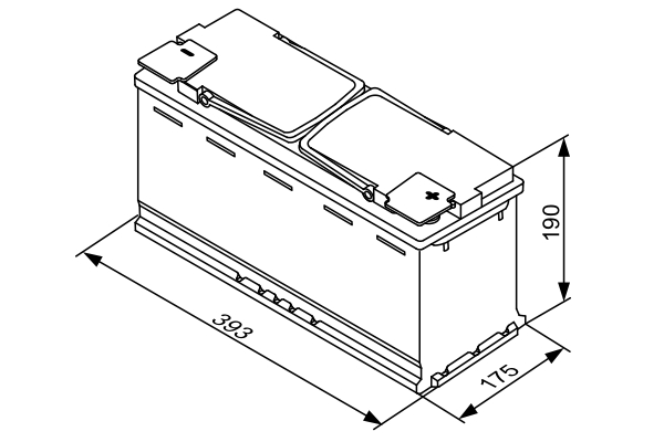 BOSCH 0 092 S60 150 S5A AGM Starter Battery