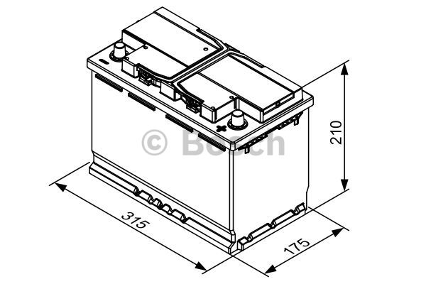 BOSCH 0 092 T30 320 Batteria avviamento-Batteria avviamento-Ricambi Euro