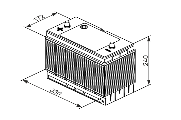 BOSCH 0 092 T30 330 T3 Starter Battery