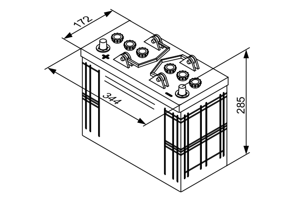 BOSCH 0 092 T30 410 SLI Starterbatterie