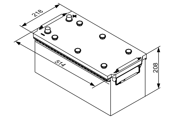 BOSCH 0 092 T30 430 SLI Starter Battery