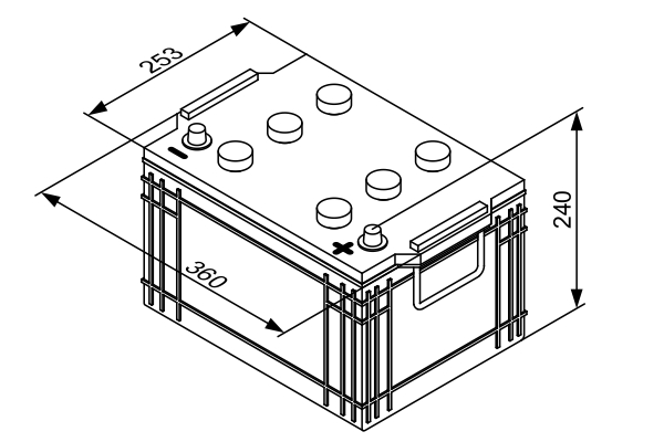 BOSCH 0 092 T30 440 SLI Starter Battery
