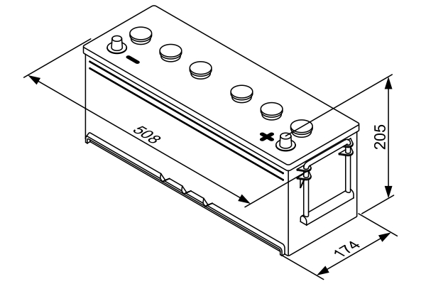 BOSCH 0 092 T30 460 SLI Starter Battery