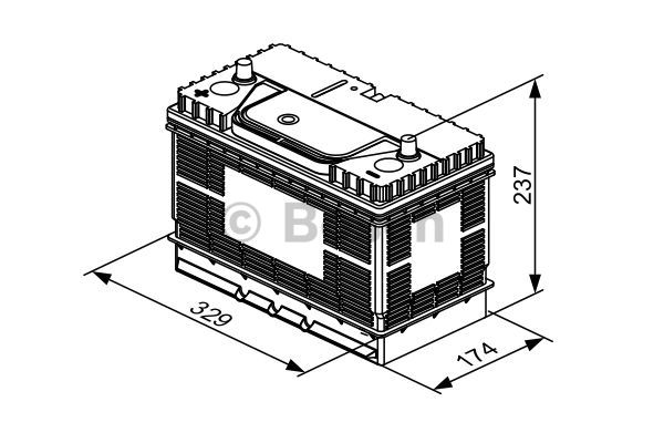 BOSCH 0 092 T30 500 Batteria avviamento