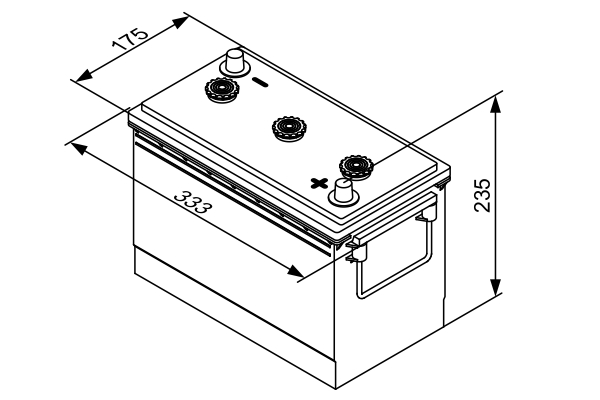 BOSCH 0 092 T30 630 SLI Starter Battery