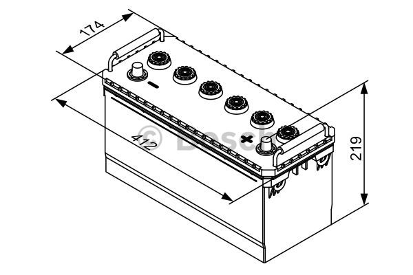 BOSCH 0 092 T30 720 Batteria avviamento