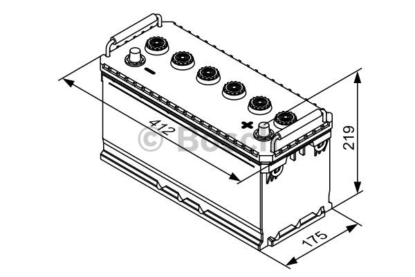 BOSCH 0 092 T30 730 Batteria avviamento-Batteria avviamento-Ricambi Euro