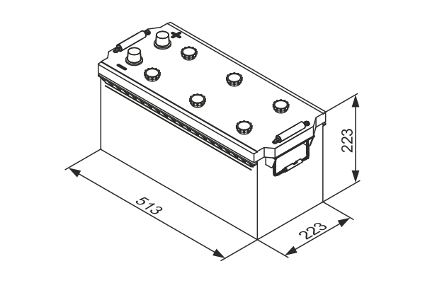 BOSCH 0 092 T30 770 Batteria avviamento