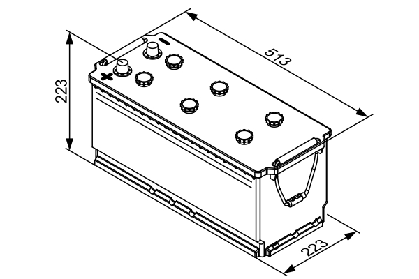 BOSCH 0 092 T30 790 T3 Starter Battery for HINO PEGASO