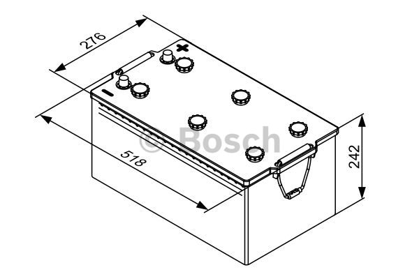 BOSCH 0 092 T30 800 Batteria avviamento