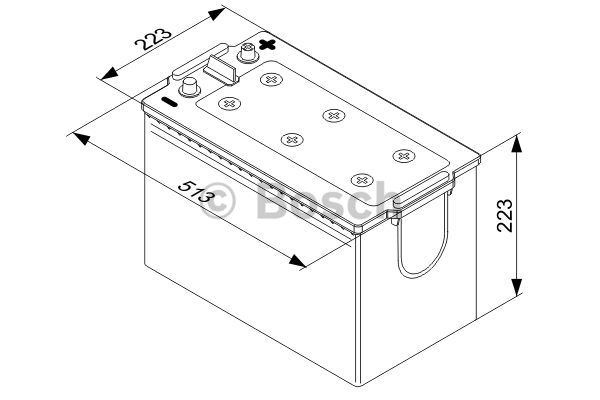 BOSCH 0 092 T40 770 Batteria avviamento