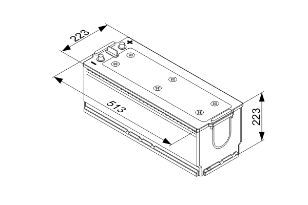 BOSCH 0 092 T40 780 T4 Starter Battery for CHRYSLER FENDT INTERNATIONAL HARV. IVECO JOHN DEERE MERCEDES-BENZ