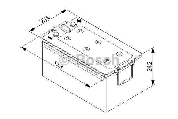 BOSCH 0 092 T50 800 Batteria avviamento-Batteria avviamento-Ricambi Euro