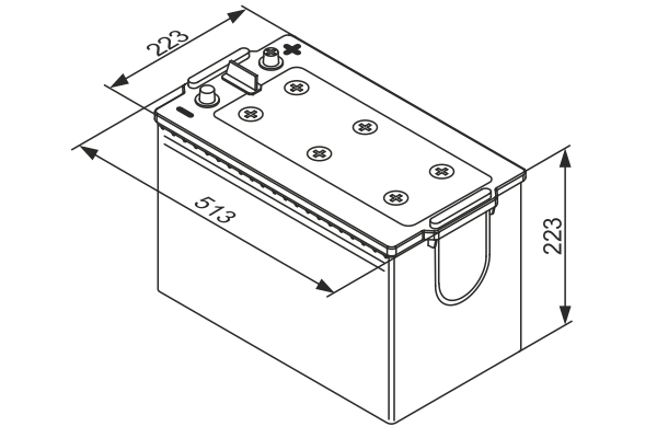BOSCH 0 092 TE0 770 T5 Starter Battery