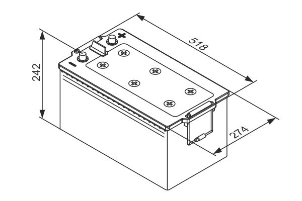 BOSCH 0 092 TE0 888 Batteria avviamento-Batteria avviamento-Ricambi Euro