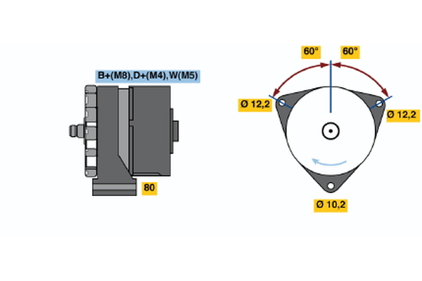 BOSCH 0 120 468 118 Alternator