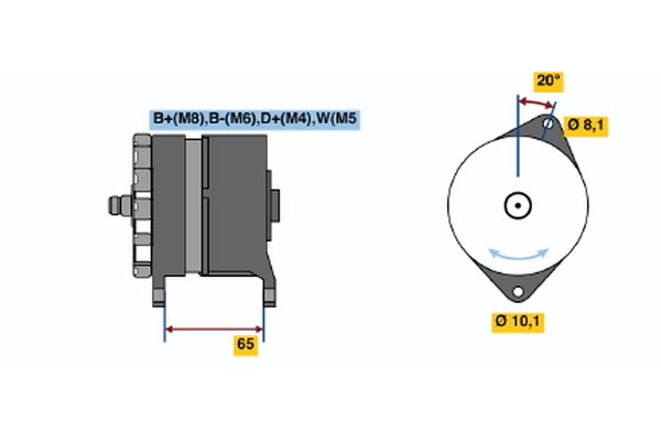 BOSCH 0 120 468 140 Alternator