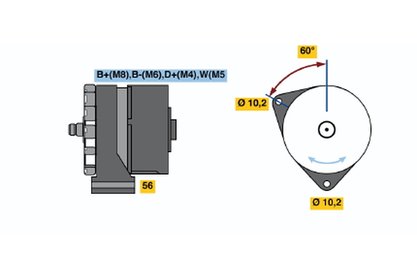 BOSCH 0 120 469 797 Alternator