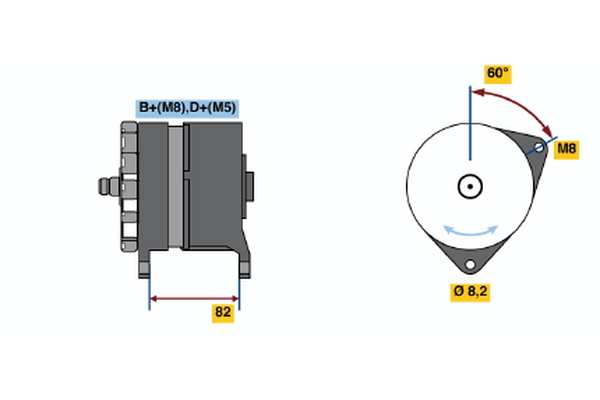 BOSCH 0 120 469 559 Alternator