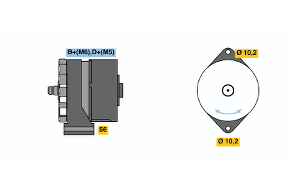 BOSCH 0 120 469 923 Alternator