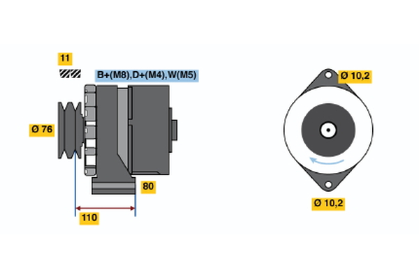 BOSCH 0 120 469 960 Alternator