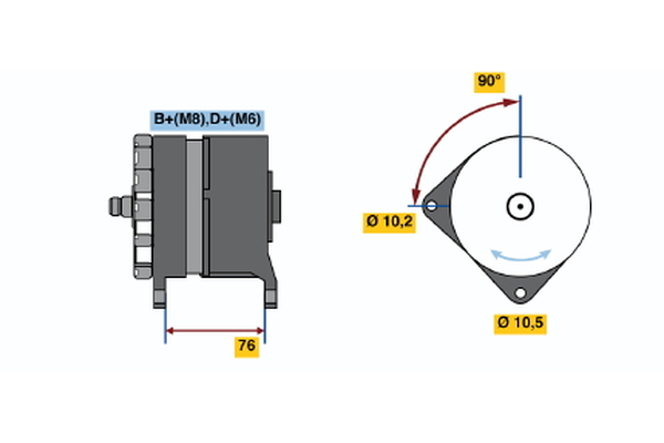 BOSCH 0 120 469 984 Alternator