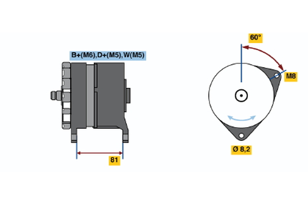 BOSCH 0 120 488 149 Alternator