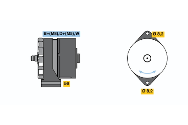 BOSCH 0 120 488 267 Alternator