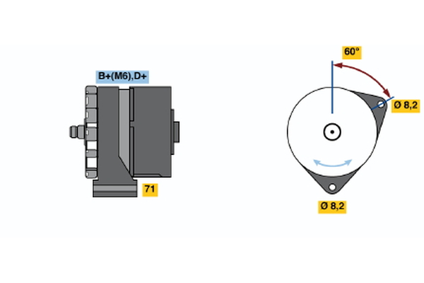 BOSCH 0 120 489 065 Alternator