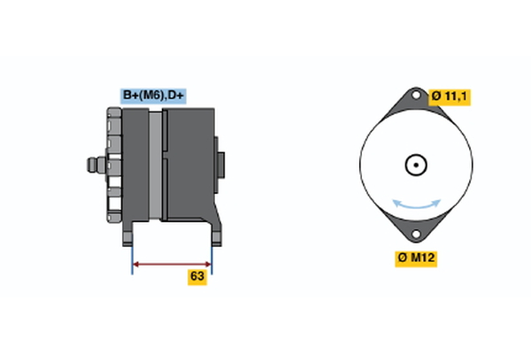 BOSCH 0 120 489 336 Alternator