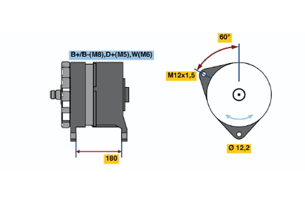 BOSCH 0 120 689 526 Alternator