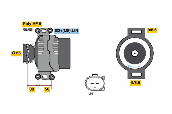 BOSCH 0 121 715 178 Alternator