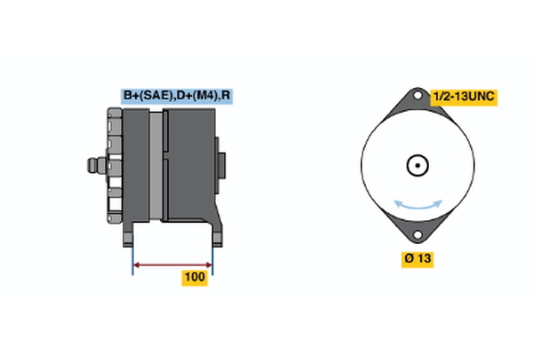 BOSCH 0 122 469 003 Alternator