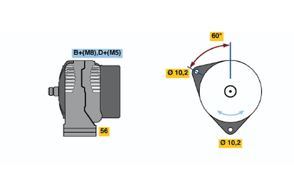 BOSCH 0 123 510 060 Alternator