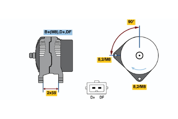 BOSCH 0 123 515 018 Alternator