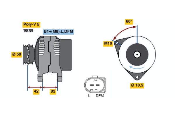 BOSCH 0 124 315 014 Alternator