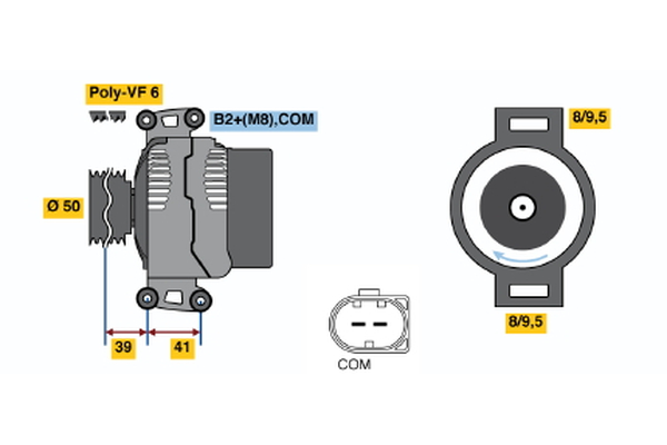 BOSCH 0 124 515 098 Alternator