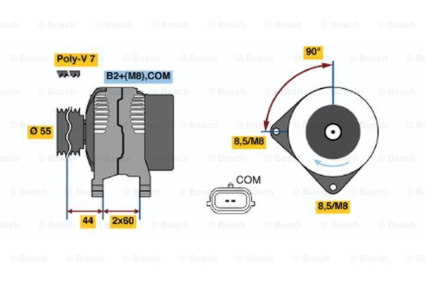 BOSCH 0 124 325 139 Alternator