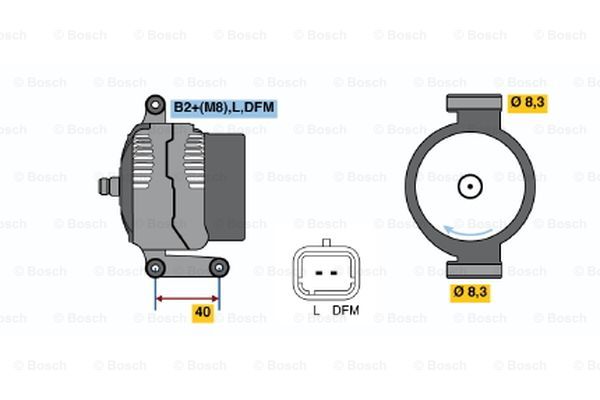 BOSCH 0 124 415 038 Alternator