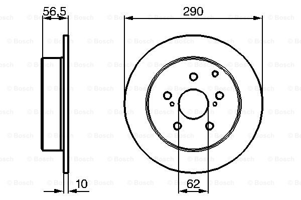 BOSCH 0 204 173 007 Brake Disc