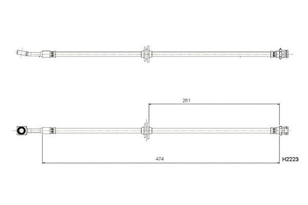 BOSCH 0 204 B08 981 Brake Hose