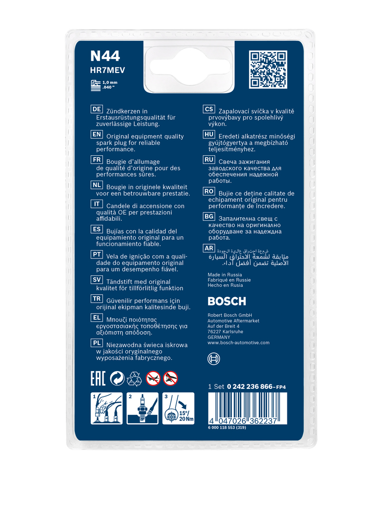 BOSCH 0 242 236 866 Nickel Zündkerze