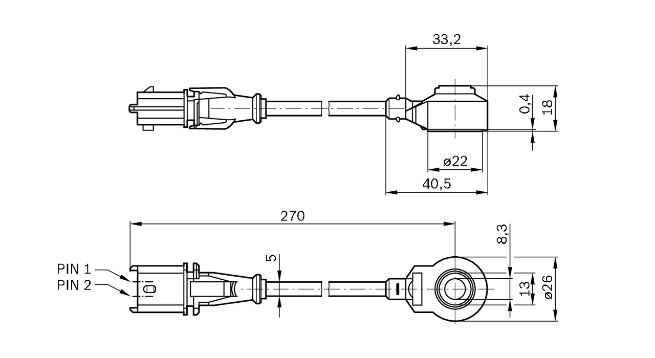 BOSCH 0 261 231 196 Bankesensor