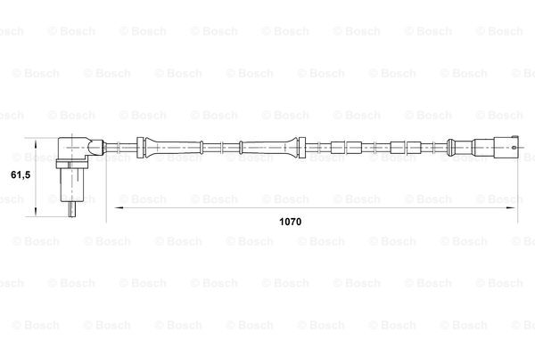 BOSCH 0 265 006 140 Sensore, N° giri ruota-Sensore, N° giri ruota-Ricambi Euro